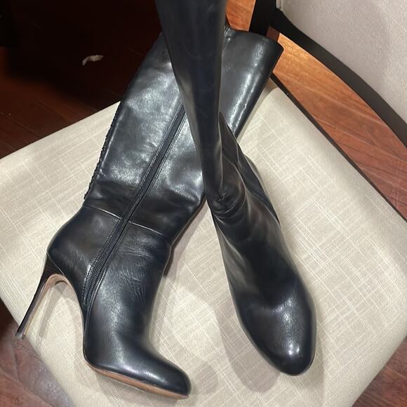 Coach Nickie Boots Black Size 7B Soft Shine Calf - Picture 2 of 15